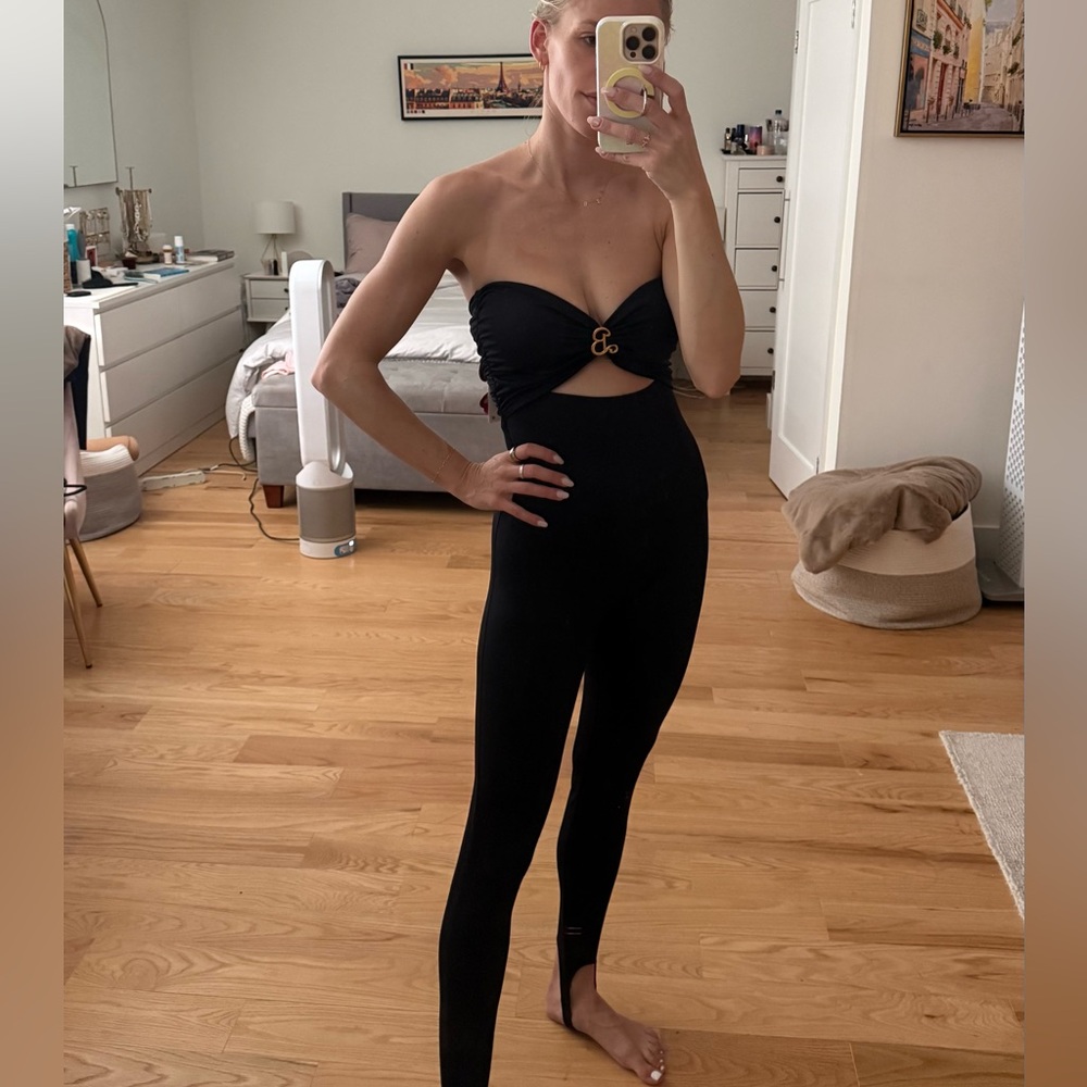 Zara Black Barbie Jumpsuit - medium